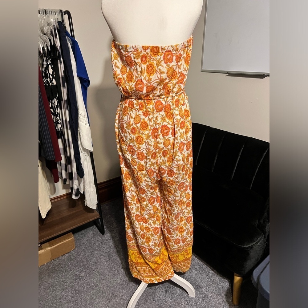 Floral Strapless Jumpsuit - Picture 4 of 4